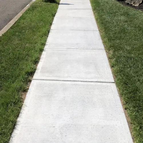 Concrete sidewalks and pathways