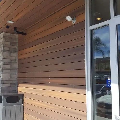 Vinyl and wood siding