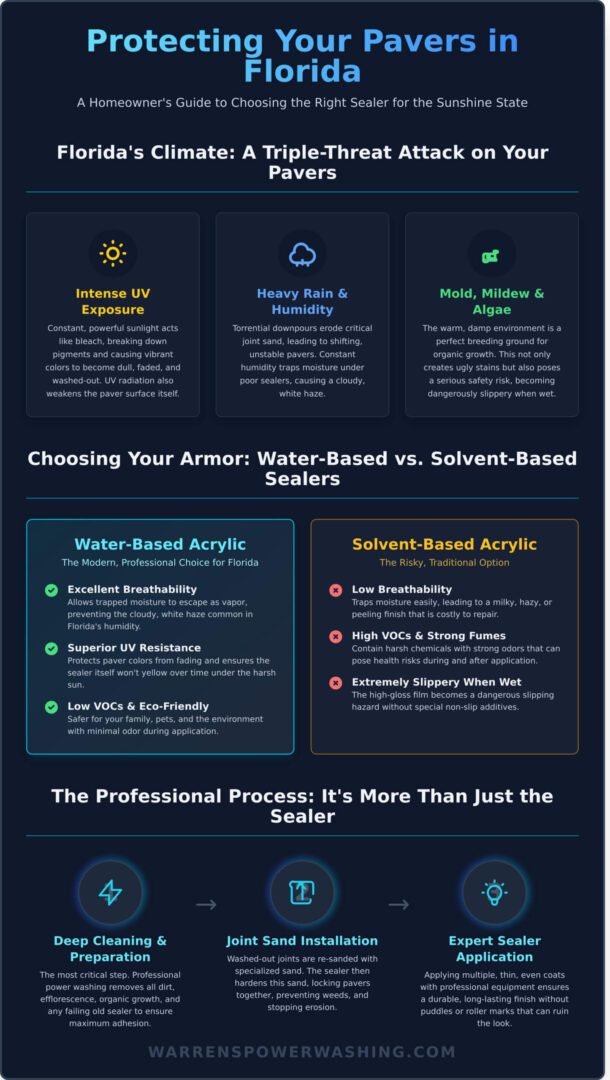 Infographic: protecting Florida pavers with sealers