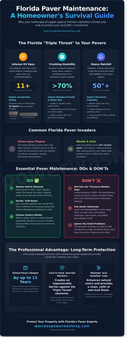 Florida paver maintenance homeowner survival guide