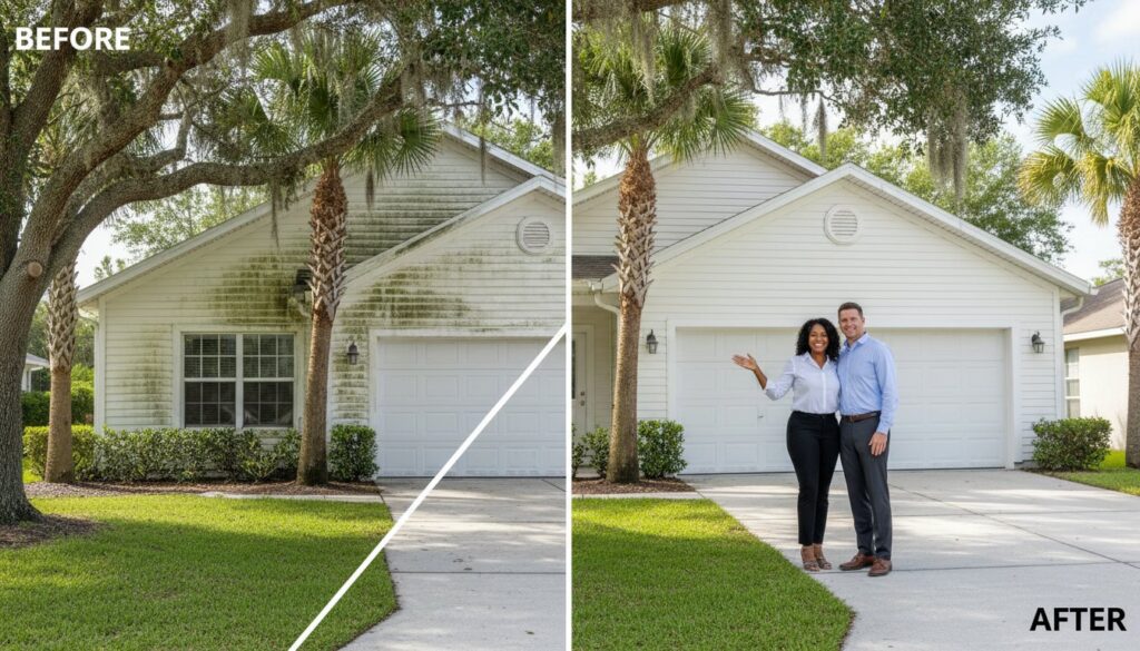 House Wash Before and After: Visualizing Your Ocala Home’s Transformation
