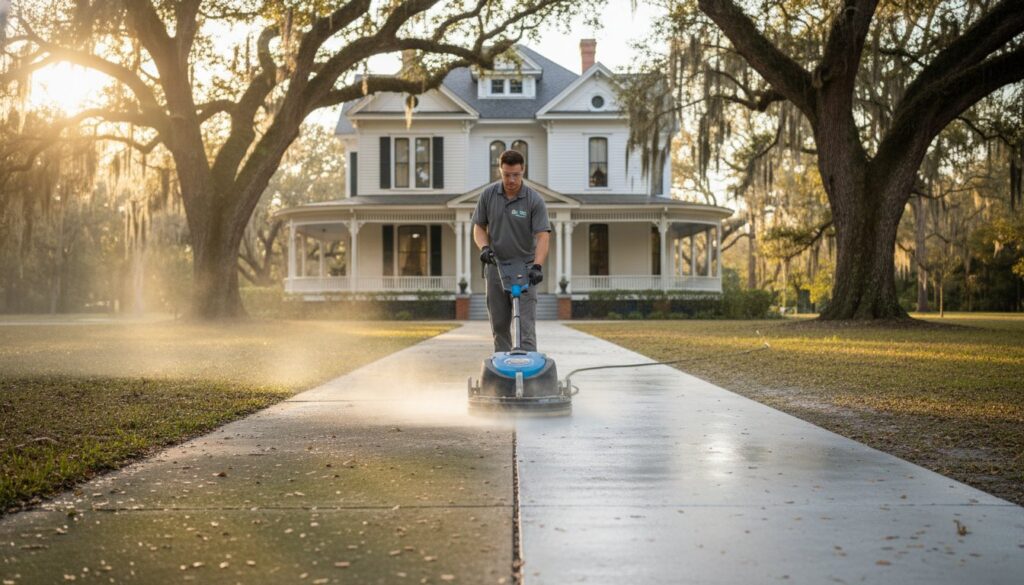 Expert Concrete Cleaning in the Ocala Historic District: Preserve Your Property's Legacy