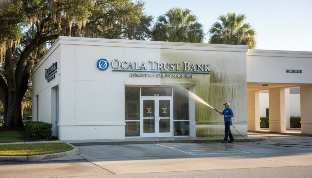 Professional Bank Exterior Cleaning Services: Protecting Your Ocala Branch’s Image