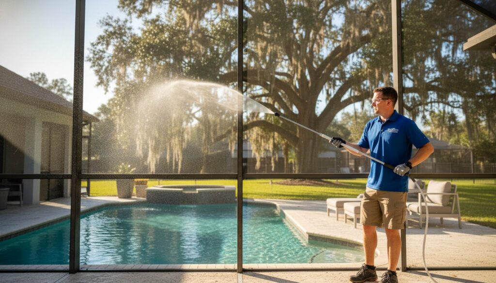 Lanai Screen Cleaning in Florida: The Complete 2026 Guide to Protecting Your Outdoor Oasis