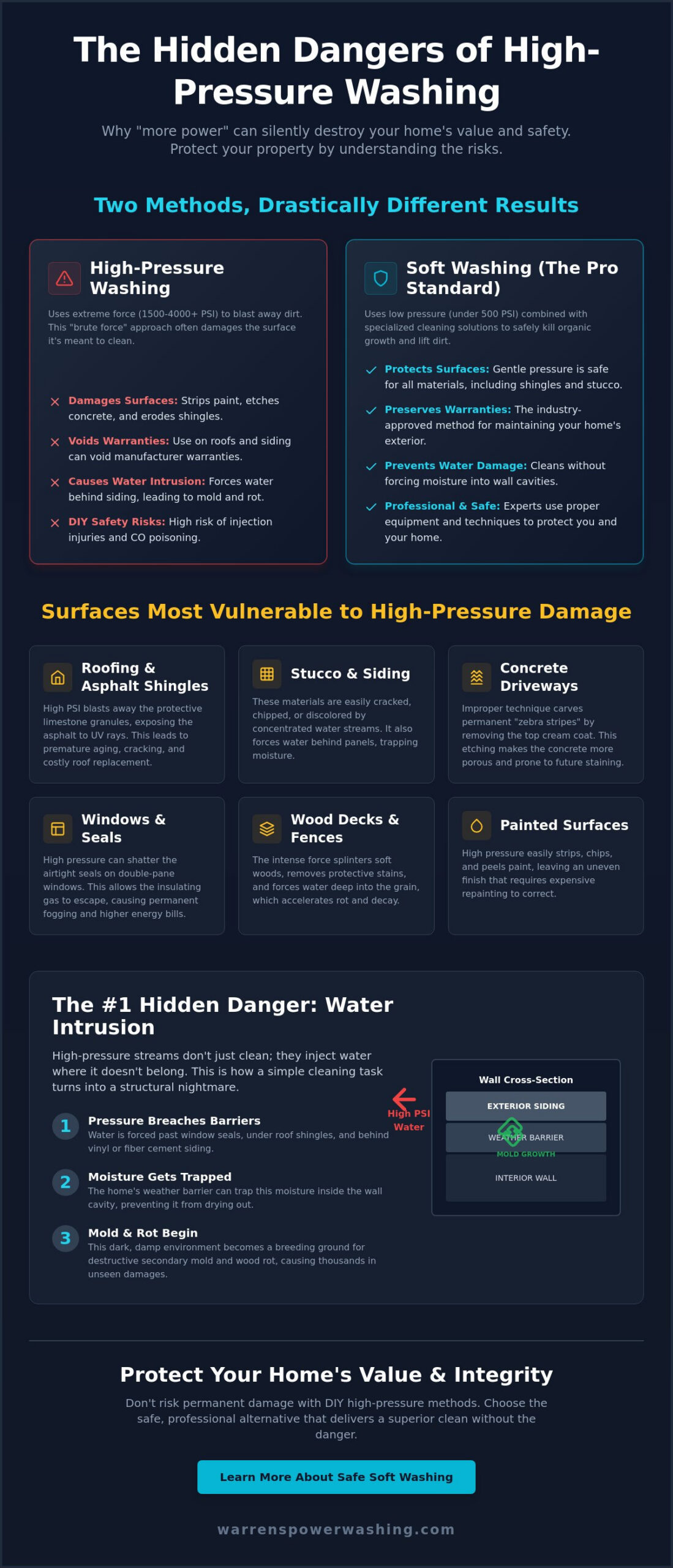 Damage from High Pressure Washing: What Every Ocala Homeowner Must Know